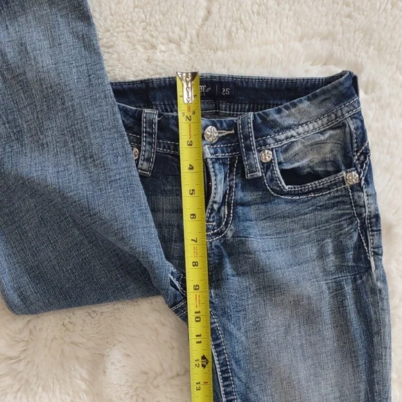 Miss Me , Size 25 ,Stylish Blue Women's Jeans - Picture 14 of 17